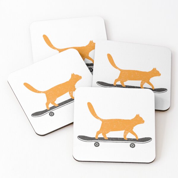Item preview, The Skateboard Cat designed and sold by Blok45.