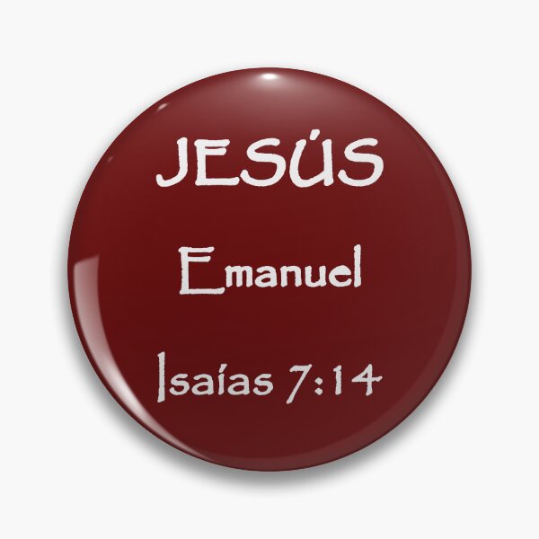 Item preview, Isaiah 7:14 Jesus Emanuel Spanish Bible Verse designed and sold by NombresDeJesus.