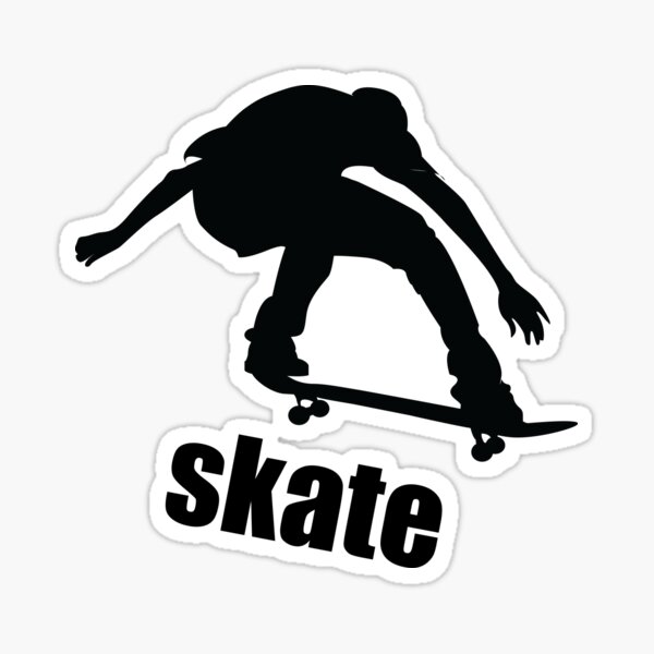 "Skate" Sticker for Sale by TomatoDesigns Redbubble