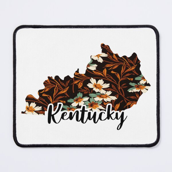 Item preview, Floral Map of USA States Kentucky - Map of Kentucky designed and sold by AmethystMurad.