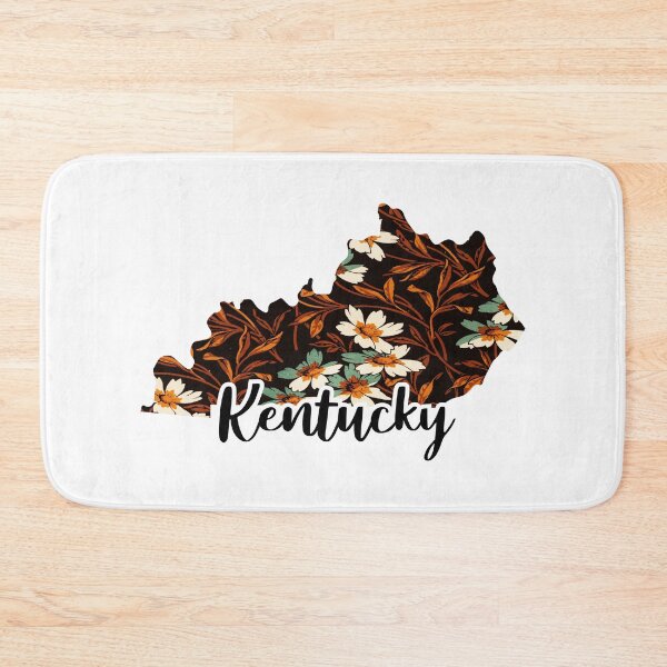 Item preview, Floral Map of USA States Kentucky - Map of Kentucky designed and sold by AmethystMurad.