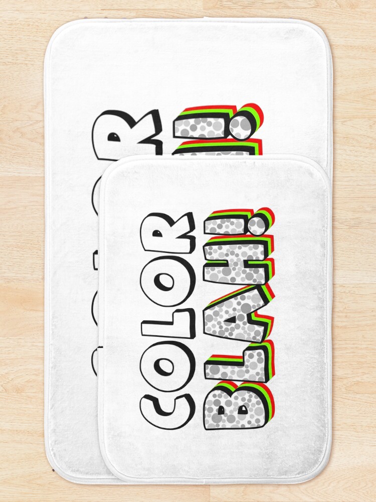 Alternate view of ColorBlind or ColorBlah! Bath Mat