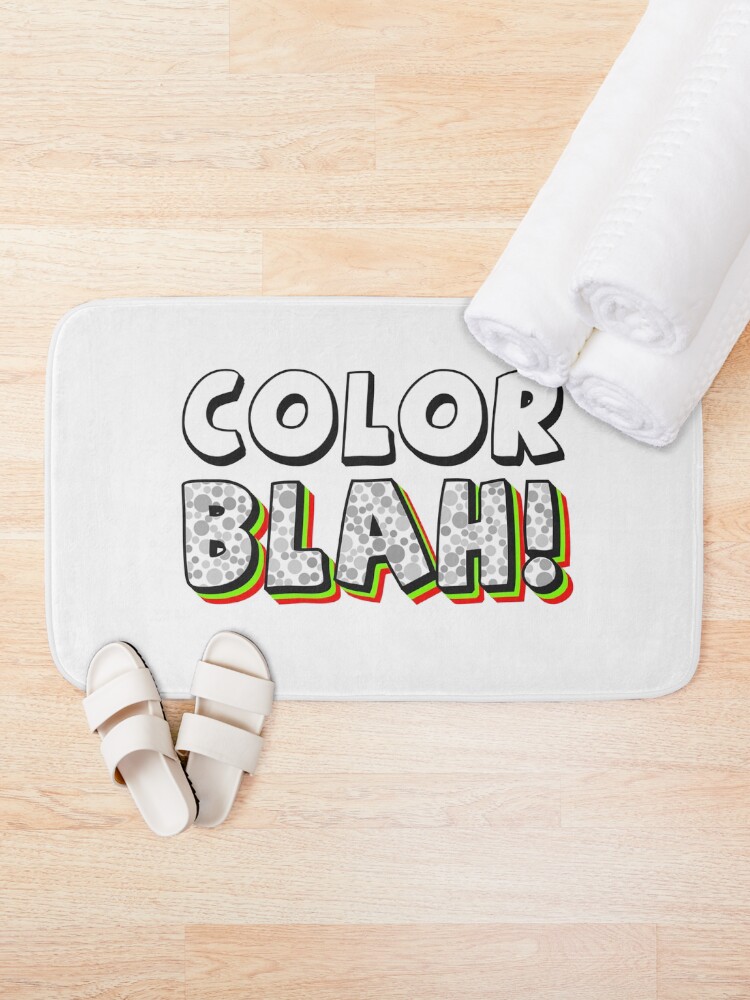 Alternate view of ColorBlind or ColorBlah! Bath Mat