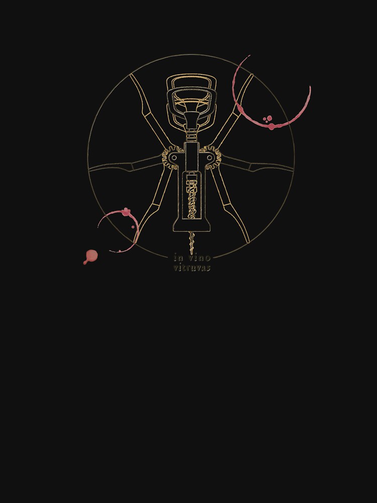 Aperçu 7 sur 7. T-shirt respirant avec l'œuvre in vino vitruvas créée et vendue par MC-aka-Panurge.