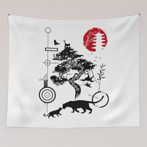 Item preview, Geometric circles feline nature designed and sold by albertocubatas.