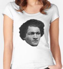Young Frederick Douglass top quality 2 Women's Fitted Scoop T-Shirt