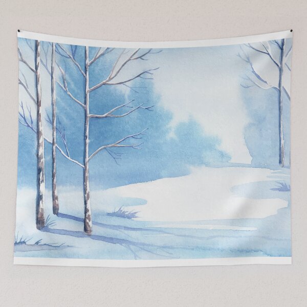 Item preview, Hand-drawn Dry Trees Winter Watercolor illustration designed and sold by hatimelhag.