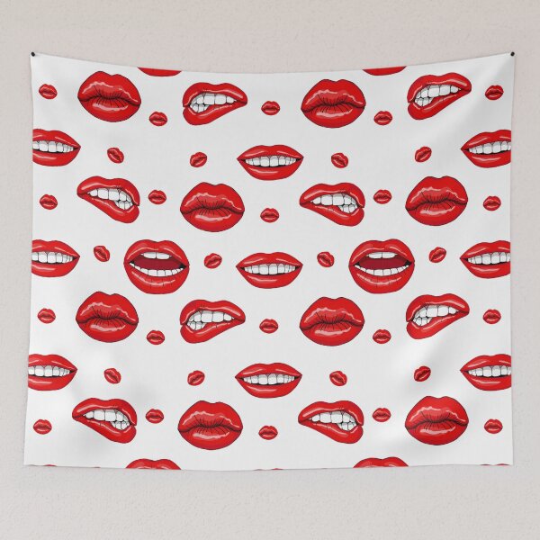 Item preview, lips, teeth, kiss designed and sold by Viktoriia Trubiichuk.