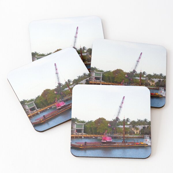 Item preview, Floating Barge on Miami River designed and sold by BritishYank.