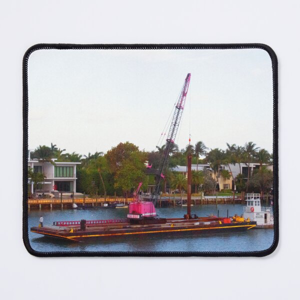 Item preview, Floating Barge on Miami River designed and sold by BritishYank.
