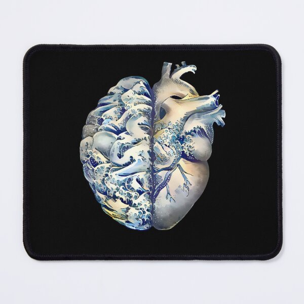Item preview, Big wave style, Right balance between head and brain or heart and feeling, designed and sold by Collagedream.
