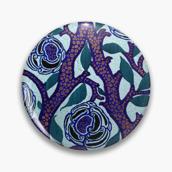 Item preview, Elegant Art Nouveau stencil print Flower Pattern by E.A. Seguy 4 designed and sold by fivo.
