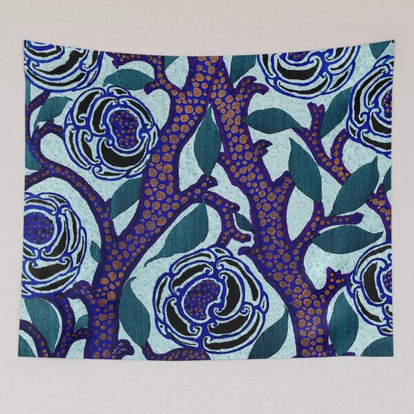 Item preview, Elegant Art Nouveau stencil print Flower Pattern by E.A. Seguy 4 designed and sold by fivo.