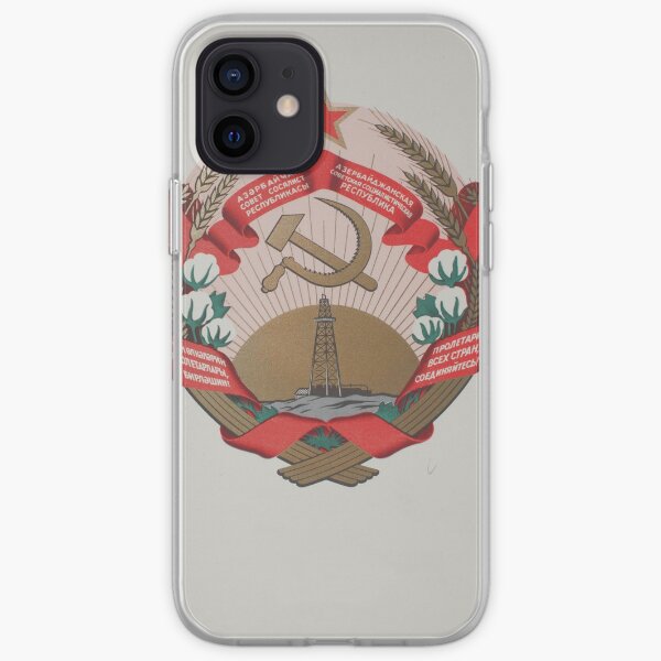emblem of the Azerbaijan Soviet Socialist Republic iPhone Soft Case