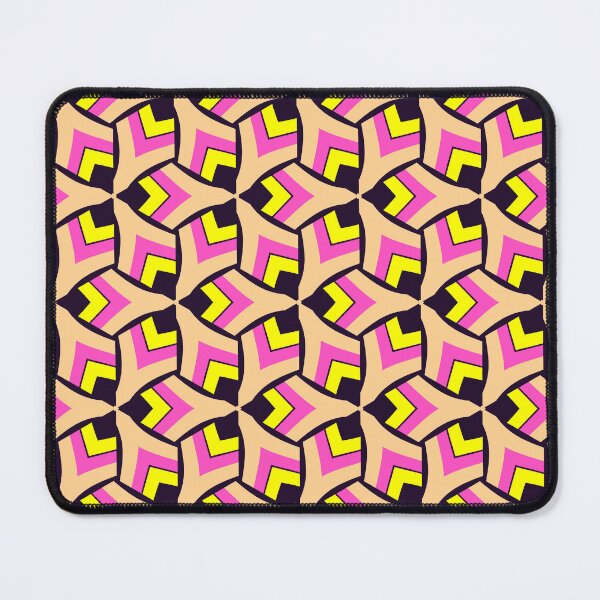 Item preview, Moda Vintage retro púrpura y amarillo floral Triangular de patrones sin fisuras designed and sold by PatternFantasy.