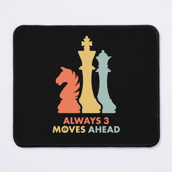 Item preview, Chess Player - Retro, Vintage, Funny - Always 3 Moves Ahead designed and sold by EstelleStar.