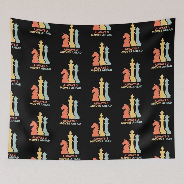 Item preview, Chess Player - Retro, Vintage, Funny - Always 3 Moves Ahead designed and sold by EstelleStar.