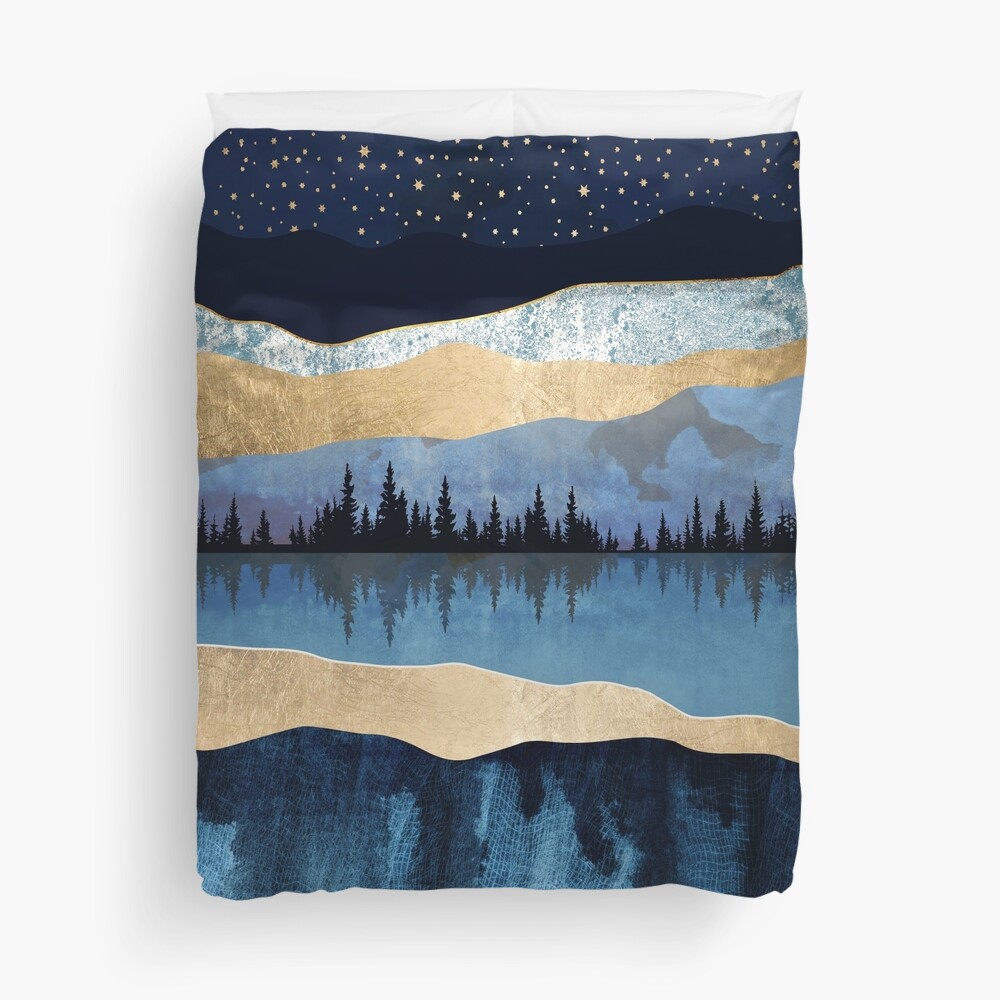 Midnight Lake Duvet Cover