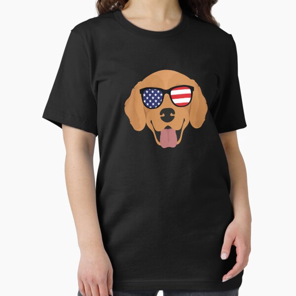 Item preview, Golden Retriever Welpe 4. Juli Amerikanische Flagge designed and sold by EstelleStar.