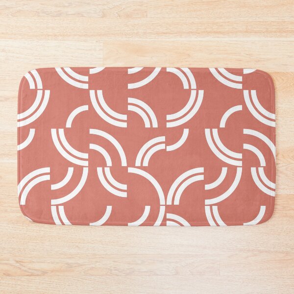 Item preview, White curves on pink background designed and sold by BattaAnastasia.