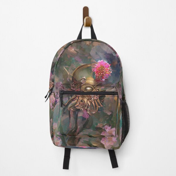 Item preview, Magical Alien Flower Skull Pink Painting designed and sold by ArtsySaturn.