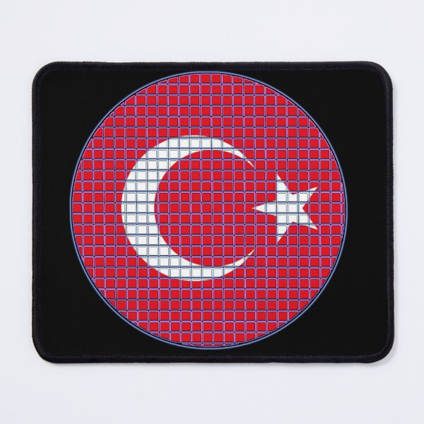 Item preview, Turkey Flag Rounded - Squares Pixel  designed and sold by MoonElite.