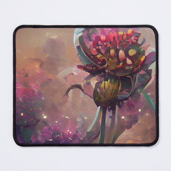 Item preview, Magical Alien Flower Pink  Painting designed and sold by ArtsySaturn.