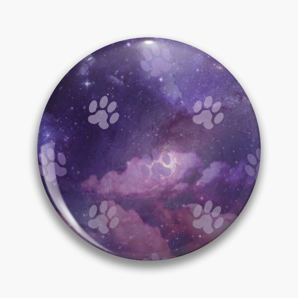 Item preview, purple galaxy pattern with dog and cat paw print designed and sold by Beeroclock.