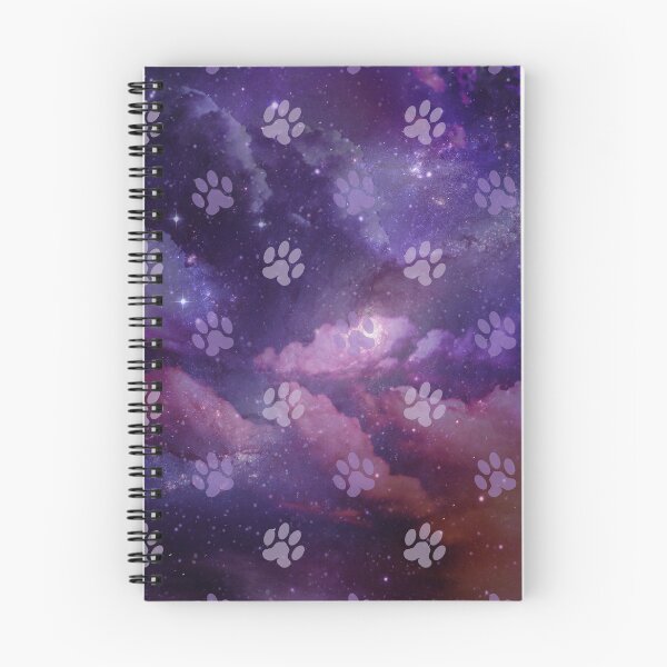 Item preview, purple galaxy pattern with dog and cat paw print designed and sold by Beeroclock.