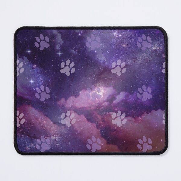 Item preview, purple galaxy pattern with dog and cat paw print designed and sold by Beeroclock.