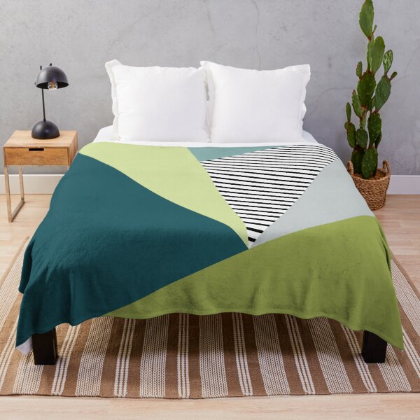 Item preview, Green and blue abstract geometric design designed and sold by BattaAnastasia.