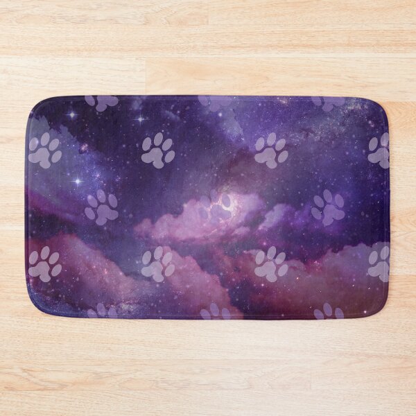 Item preview, purple galaxy pattern with dog and cat paw print designed and sold by Beeroclock.