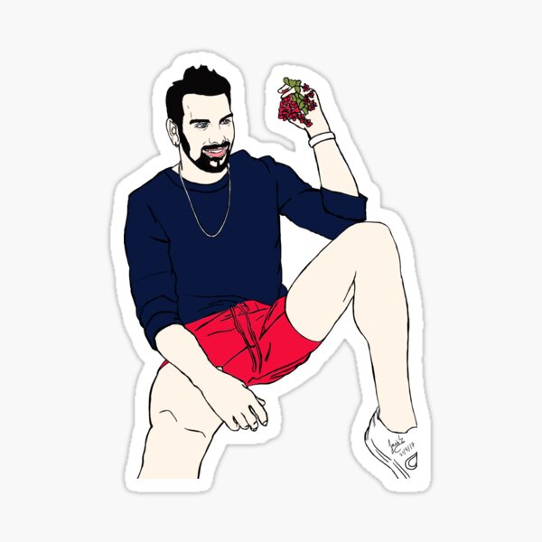 Nyle Dimarco Picture Red Shorts Sticker For Sale By Ajraven Redbubble 6880