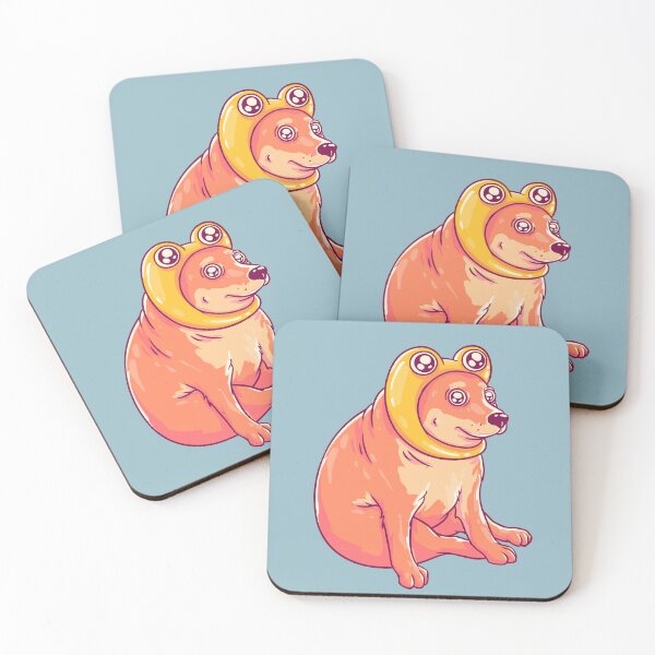 Item preview, Frog Cheems | Yellow | Shibe | Shiba Inu | Baby Cheems | Pepe | Wacky and Uncharacteristic Ironic Dank Meme Bonk designed and sold by Any Color Designs.