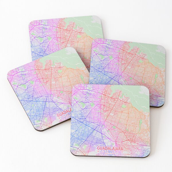 Item preview, Guadalajara City Map of Jalisco, Mexico - Colorful designed and sold by deMAP.