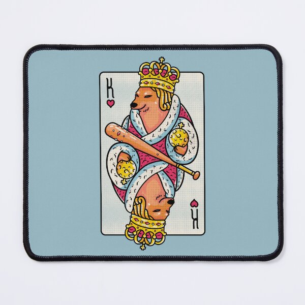 Item preview, Cheems - The King 2 | King of Hearts Playing Card | Shibe | Shiba Inu Wacky and Uncharacteristic | Cheemzilla | Baseball Bat | Ironic Dank Meme Bonk designed and sold by Any Color Designs.