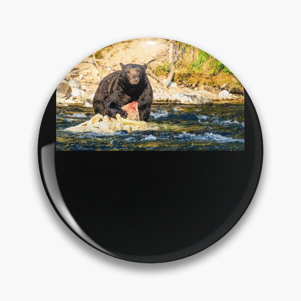 Item preview, Grizzly Bear in Yellowstone River Premium designed and sold by bawdennlloos.