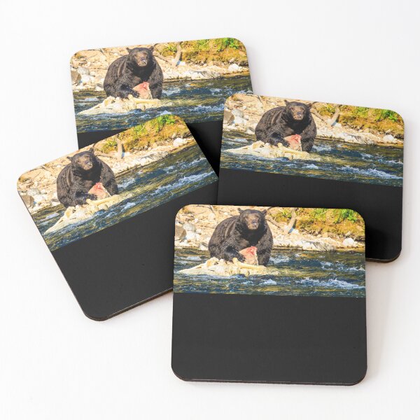 Item preview, Grizzly Bear in Yellowstone River Premium designed and sold by bawdennlloos.