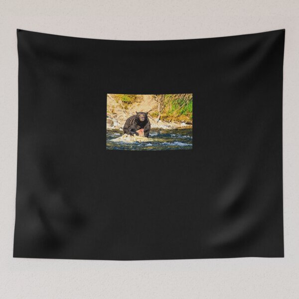 Item preview, Grizzly Bear in Yellowstone River Premium designed and sold by bawdennlloos.