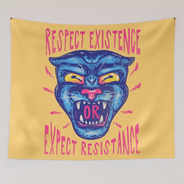 Item preview, Respect Existence or Expect Resistance - Black History Month Theme BHM 2021 | Black Panther Party | BHM meaning | 24 7 365 designed and sold by Any Color Designs.