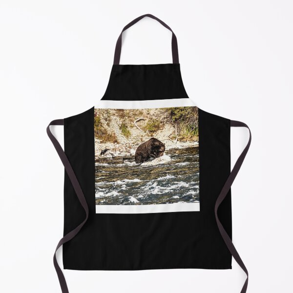 Item preview, Grizzly Bear in Yellowstone River Sleeve designed and sold by bawdennlloos.