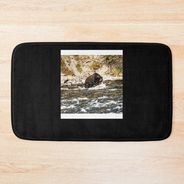 Item preview, Grizzly Bear in Yellowstone River Sleeve designed and sold by bawdennlloos.