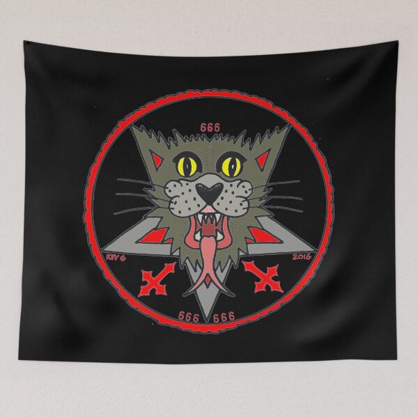Item preview, GRAY CAT on black - Art By Kev G designed and sold by ArtByKevG.