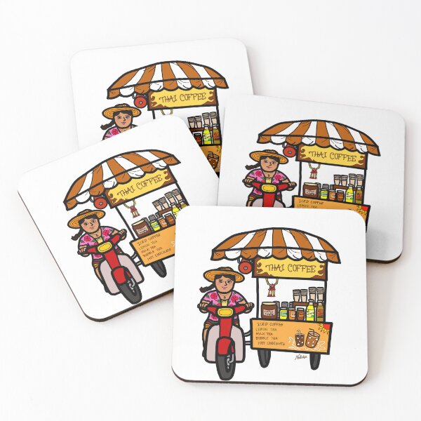 Item preview, Thai street vendor selling coffee drink takeaway designed and sold by Nalidsa Sukprasert.