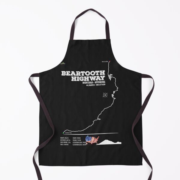 Item preview, Beartooth Highway US 212 Cyclist Motorcycle RV Route Sticker & T-Shirt Classic designed and sold by tinnpftwig.