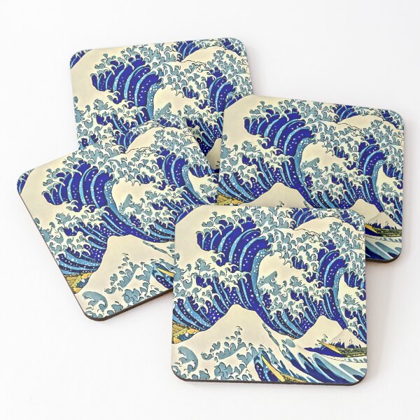 Item preview, Big wave, great wave pattern, for desk Mat Mouse Pads, mousepad designed and sold by Collagedream.