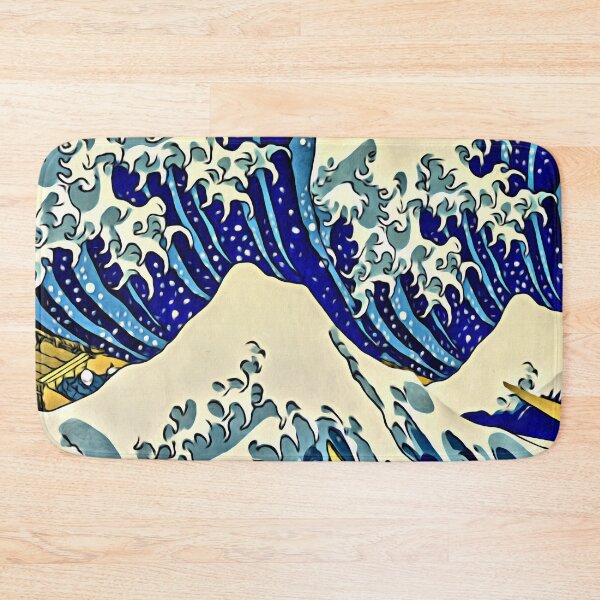 Item preview, Big wave, great wave pattern, for desk Mat Mouse Pads, mousepad designed and sold by Collagedream.