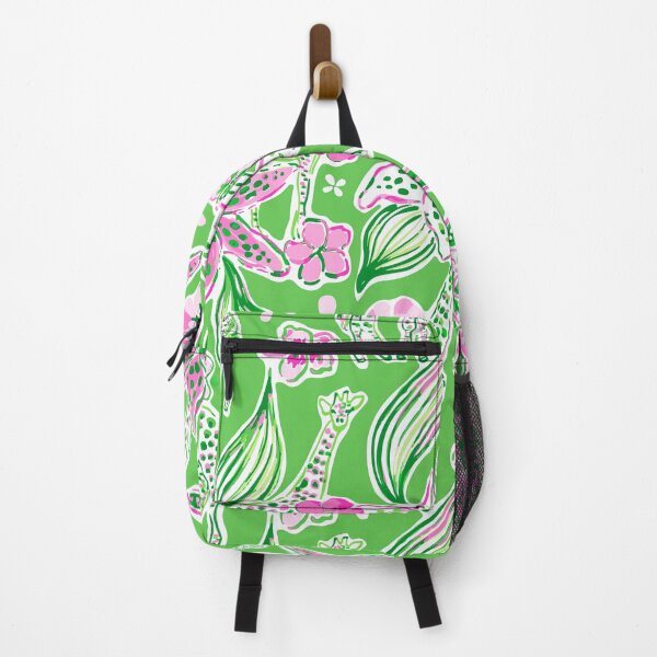 Item preview, Preppy Pink Lime Green Giraffe Pattern designed and sold by emrdesigns.