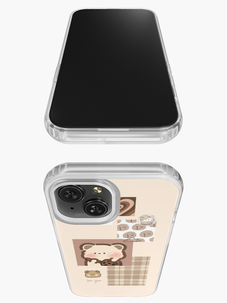 Cute brown bear aesthetic iPhone Case by diririna