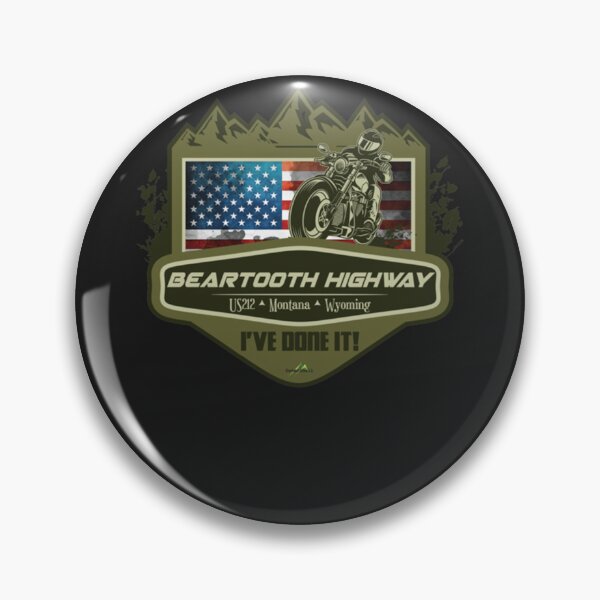 Item preview, Beartooth Highway US 212 Motorcycle Car RV Cycle Sticker & T-Shirt 04 Classic designed and sold by tinnpftwig.